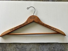 Vintage Wooden Hanger David's Boys  Young Mens Shop BKLYN