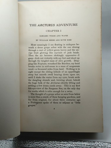 VINTAGE 1926 THE ARCTURUS ADVENTURE - BEEBE - HARDCOVER - Imagen 8 de 12