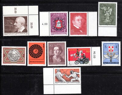 1974 Austria SC# 981-995 - 10 Different Stamps - M-NH | eBay display picture 1