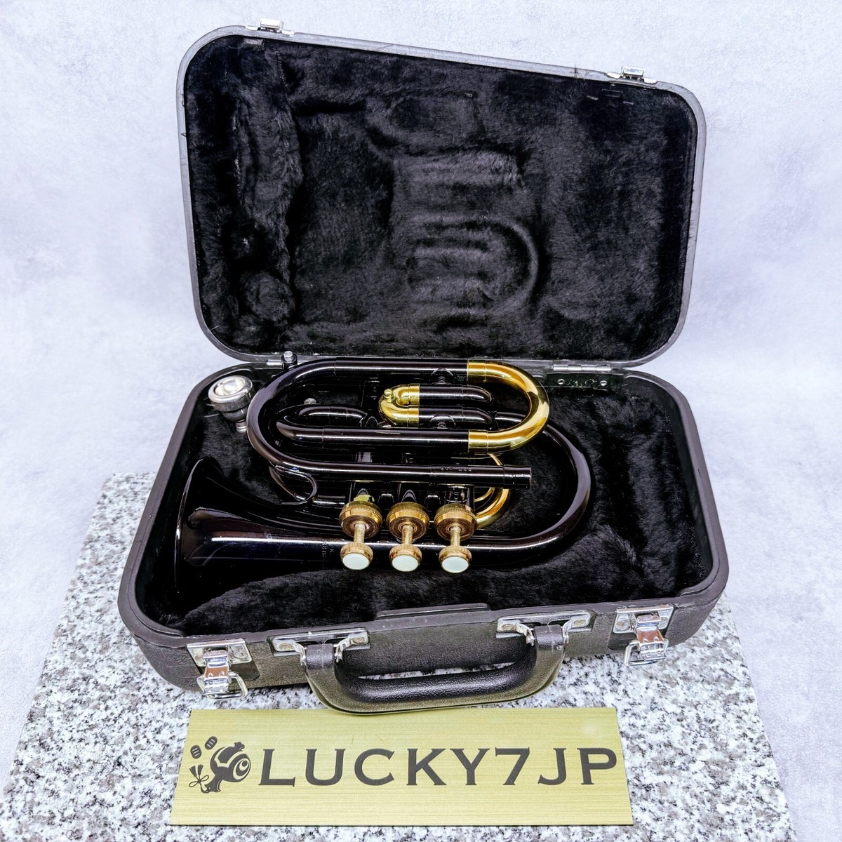 美品　jupiter JPT-416 ケース付き Jupiter JPT-416 Pocket Trumpet with Hard Case and Mouthpiece