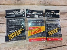 Memorex dB Series 90 Unopened 6 Pack Blank Au...