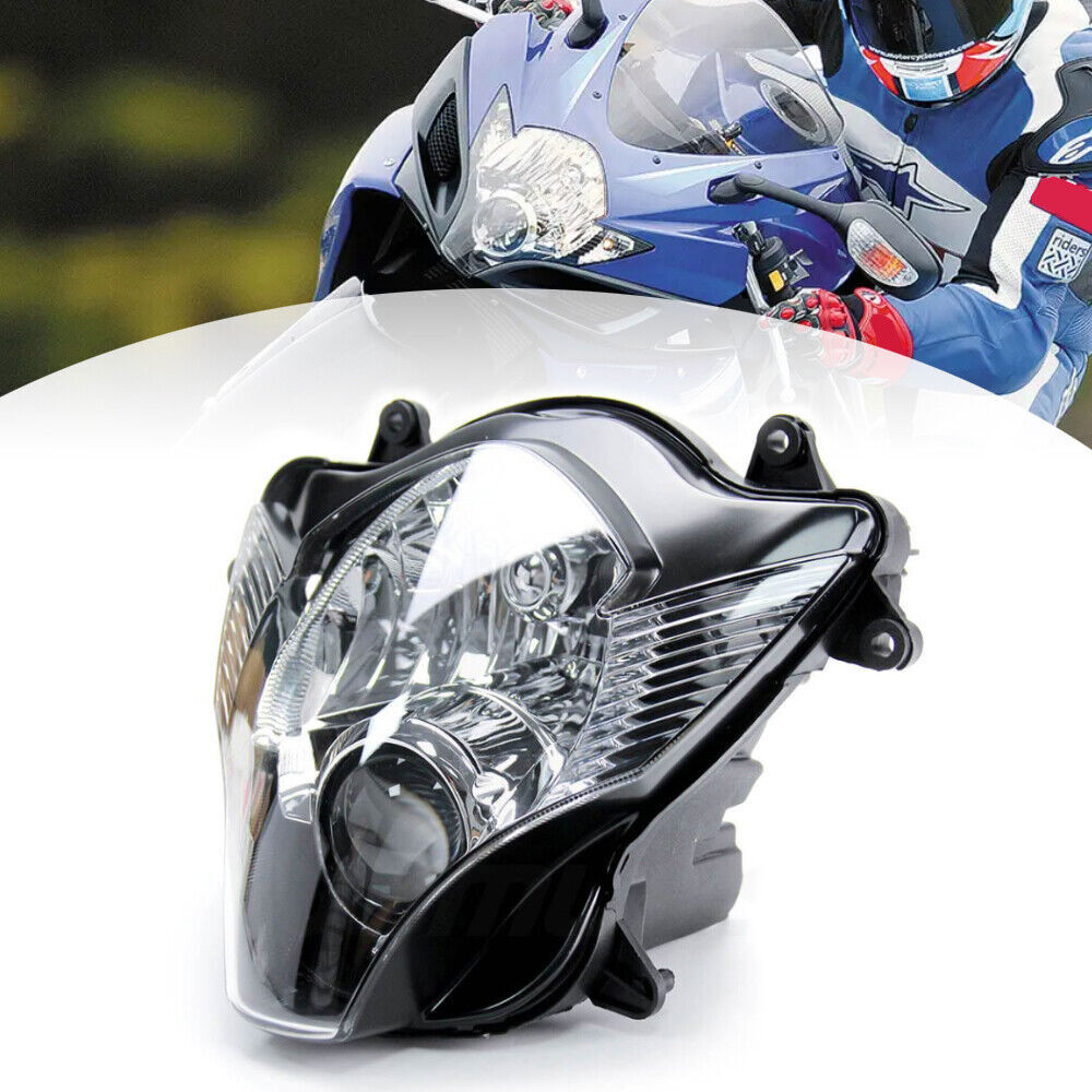 Headlight Assembly For Suzuki GSX-R 600 & 750 (2006-2007) – Black Chrome Housing