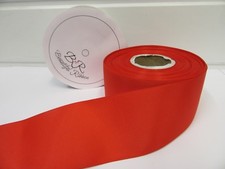 3mm 6mm 10mm 16mm 22mm 38mm 50mm POPPY BRIGHT RED Grosgrain Ribbon Ribbed Double