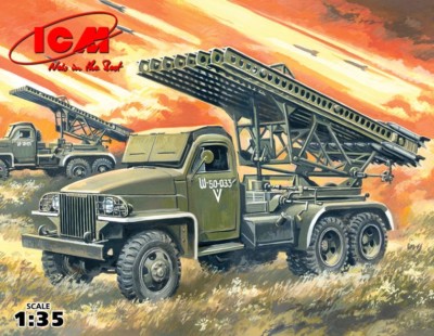 ICM - BM-13-16N Katyusha Launch Rocket System 1:35 Model Kit Studebaker