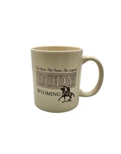 Vintage M Ware "Buffalo Bill" Cody Wyoming Coffee Mug