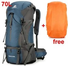 70L Rucksack für Männer Wandern Camping Outdoor Reise Trekking Wasserdicht Damen
