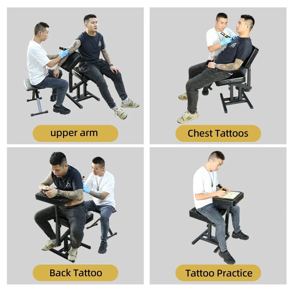 Premium Multifunctional Chair Tattoo Armrest Adjustable Height with Wheel Chair - product detail image 6