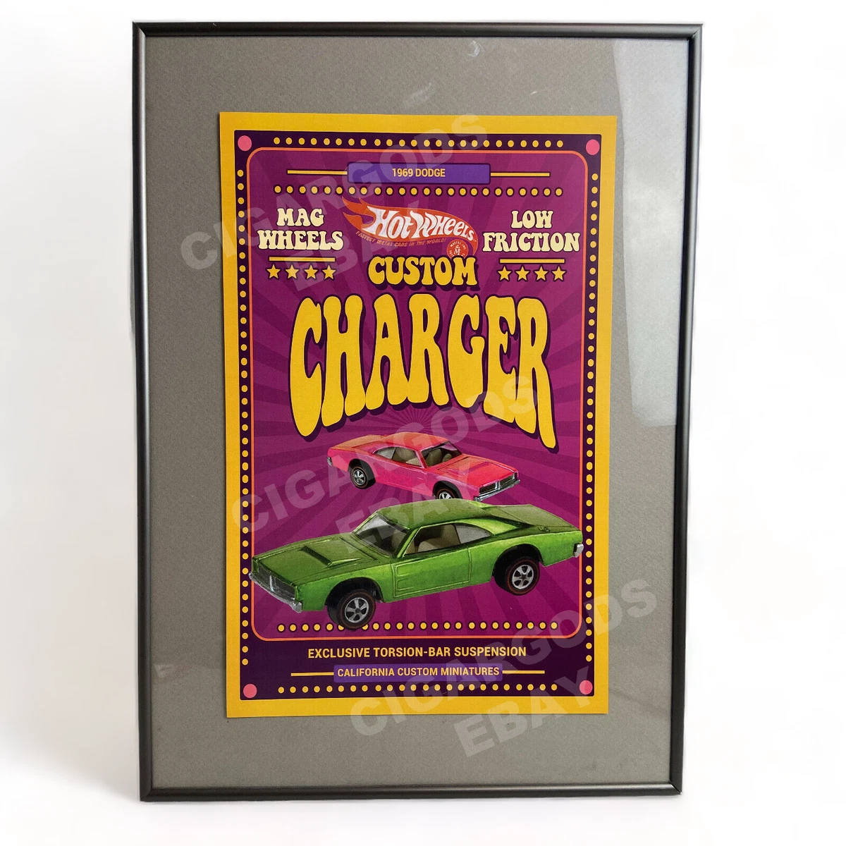 Hot Wheels Custom Dodge Charger In Vintage Manufacture Diecast