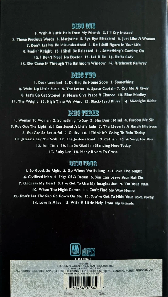 Joe Cocker The Long Voyage Home The Silver Anniversary Collection 4 CD Box mint - Bild 2 von 4