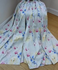 STUNNING BRAND NEW BESPOKE LAURA ASHLEY CORINNE DUCK EGG BLUE FLORAL CURTAINS 