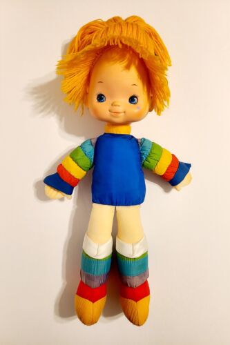 ๐ Vintage 1983 Rainbow Brite 18โ Plush Doll Hallmark Mattel Original No Dress