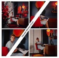 CINQ PHOTOGRAPHIES CHAISE QUATRE FACES, PIERRE GUARICHE - MINVIELLE - 1965