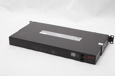 APC AP7730 Rack Mount Dual Source Automatic Transfer Switch PDU 9 Outlet READ SH