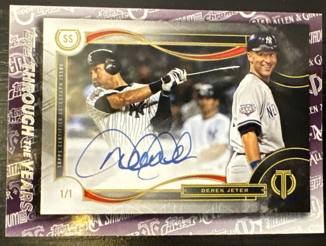 Derek Jeter Topps Tribute 2021 Yankees 1/1, 1 of 1 RP Through The Years TTY-21