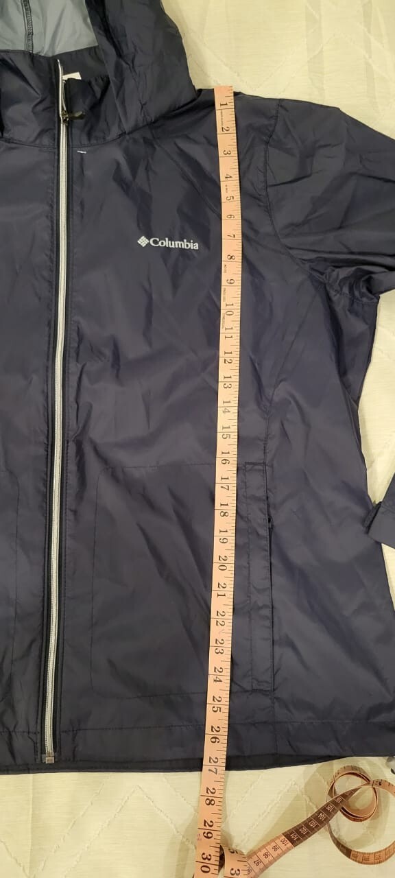 Columbia Womens  XXlarge  Navy Blue  Switchback II Light Rain Coat Watherproof