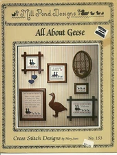 All About Geese  Mill Pond Designs #153 Cross Stitch Pattern Leaflet