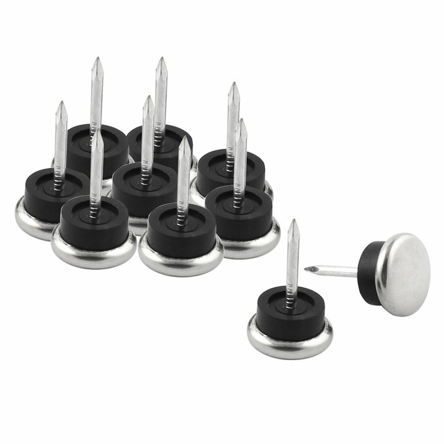 Furniture Chair Metal Glide Feet Leg Floor Protector Nails 1.9cm Dia 10pcs | eBay