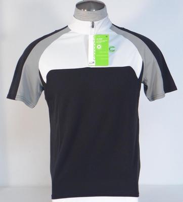 Cannondale Men's 1/4 Zip Ride Black & White Short Sleeve Cycling Jersey NWT