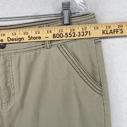 CABELA'S Skirt 14 Straight Pencil Vented Back Cotton Canvas Stretch Khaki Beige - Picture 7 of 9