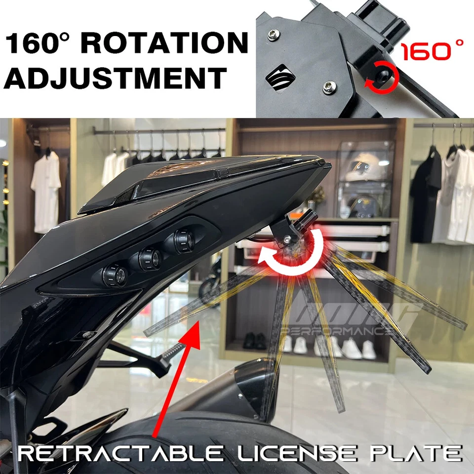 License Plate Holder Motorcycle Tail Tidy For BMW S1000RR S1000R M1000RR 19-23 - Image 2 of 4