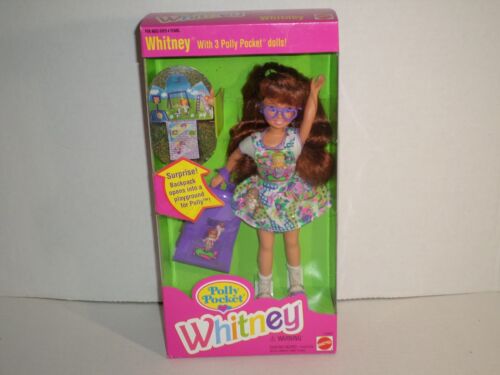 Muñecas Whitney con 3 polly de bolsillo Muñeca Barbie 1994 Mattel 12983 NUEVA - Imagen 1 de 3
