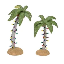 Dept 56 CHRISTMAS PALMS SET OF 2 TREES General Village 6014548 BRAND NEW 2025