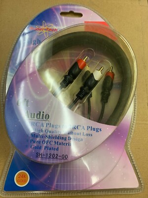 SuperTech SH-1202-00: High Performance Audio 2 RCA - 2 RCA - Black
