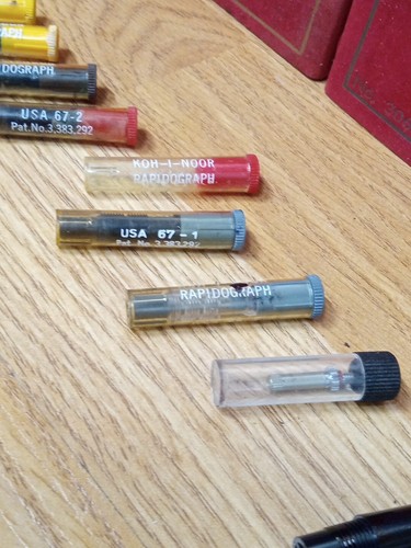 Vintage Koh-I-Noor Rapidograph Drafting & Faber Castell Art Pens, Mix Lot - Picture 6 of 9