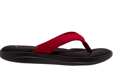 nike red thong flip flop