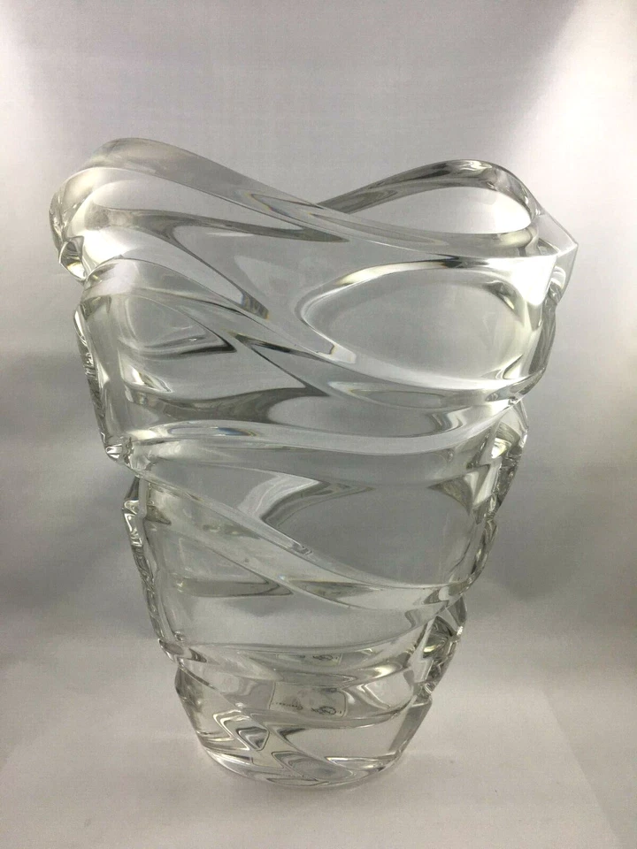 Lenox 全铅水晶花瓶 Ovations 潮汐 8.5 英寸开箱德国制造 — 第 4/4 张图片