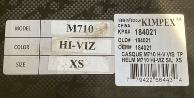 CKX Casque Helmet M710 Hi-Viz XS #1963