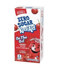 Koolaid On The Go Packets Zero Sugar Cherry Flavor 6 boxes, 36 packets