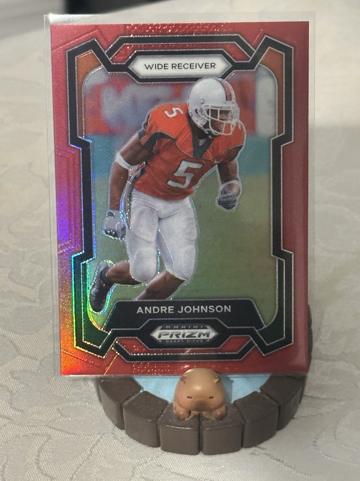 2024 Panini Prizm Draft Picks Andre Johnson #52 Blue Wave Prizm /249 Football