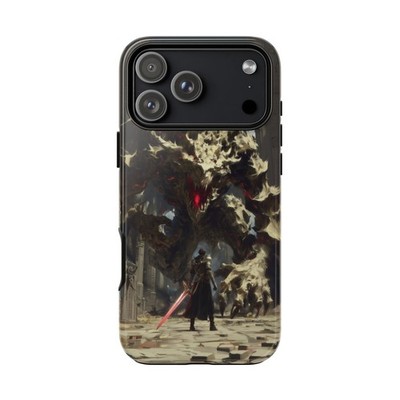 For iPhone/Galaxy/Pixel | Tough Case | Shadow Creature Knight Battle