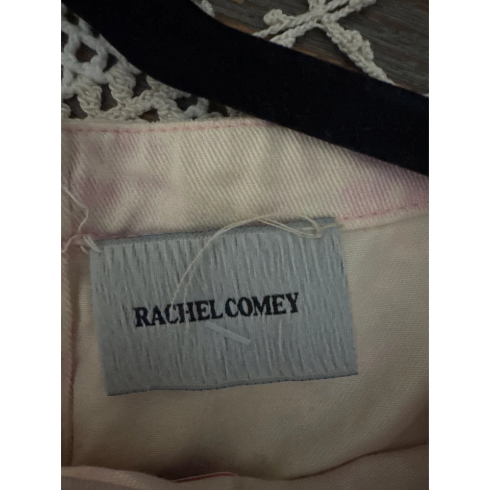Women's Rachel Comey Yana Boxy Cotton Canvas Crop Top in Pink Ombre size 4 Boho - Image 3 of 4