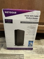 NICE NETGEAR N300 WIFI Cable Modem Router C3000 802.11n DOCSIS 3.0 W Box