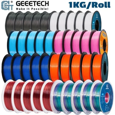 5/10KG Geeetech imprimante 3D filaments 1kg/rouler PLA/PETG/HS-PLA/SILK/ABS+ FR - Photo 1/4