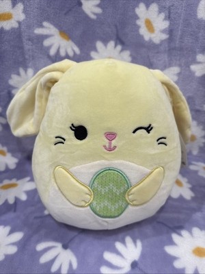 Squishmallows 14 inch Goldine Bunny Holding Egg EASTER 2023 Kellytoy