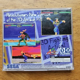 Virtua Fighter Remix Sega Saturn 1995 - Tested Great Disc! Partial Complete Case