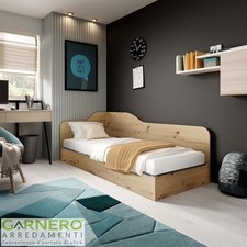 Letto singolo contenitore 82x190cm oldwook camera da letto moderno ALEX GIHOME®