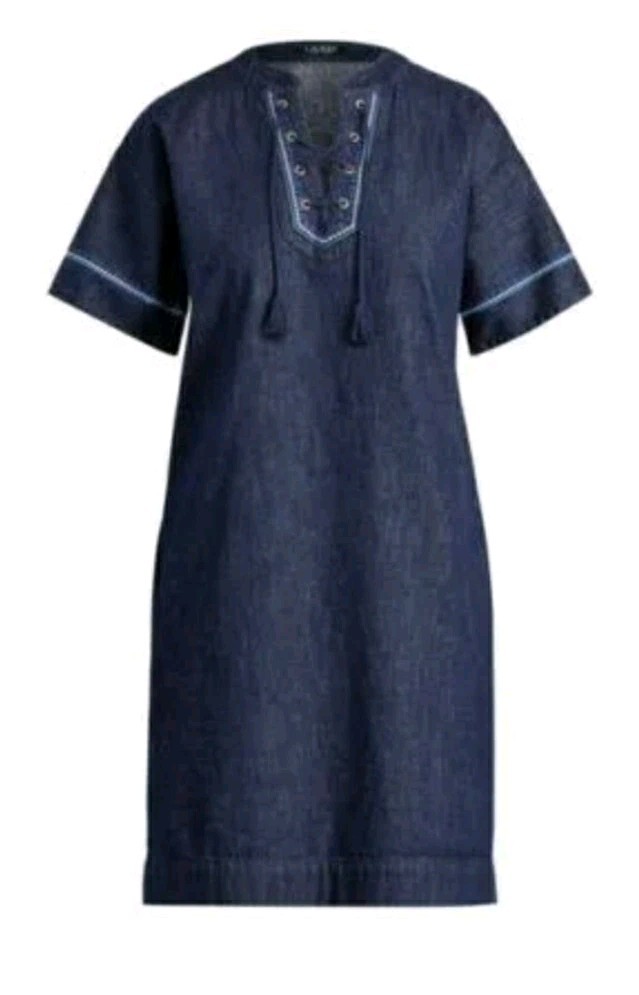 lauren ralph lauren denim shift dress Ralph Lauren Women's Denim Shift Dress