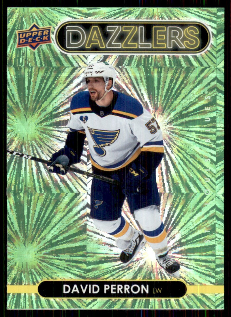 2021-22 Upper Deck Dazzlers Greens #DZ-38 David Perron St. Louis Blues