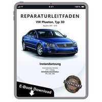VW Phaeton 3D (01-16) Instandsetzung Automatikgetriebe Reparaturleitfaden Ebook