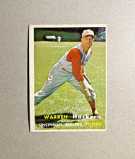 1957 Topps #370 Warren Hacker  Vintage Baseball Cards. VGEX