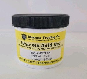 Dharma Trading Co. Fiber Dyes- 8oz Containers 435 Soft Tan 35 % Full .