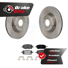 Front Disc Brake Rotors And Semi-Metallic Pads Kit For 2023-2024 Mazda CX-50