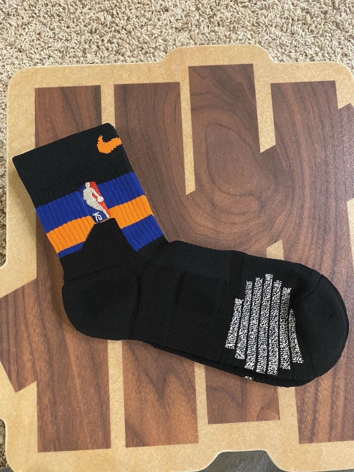Nike NBA Authentic XL Ankle Socks Black Knicks Quick Player Team Issued On Court