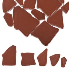 200g Ceramic Mosaic Tiles for Crafts Irregular Ceramic Tiles Pieces Dark Brown