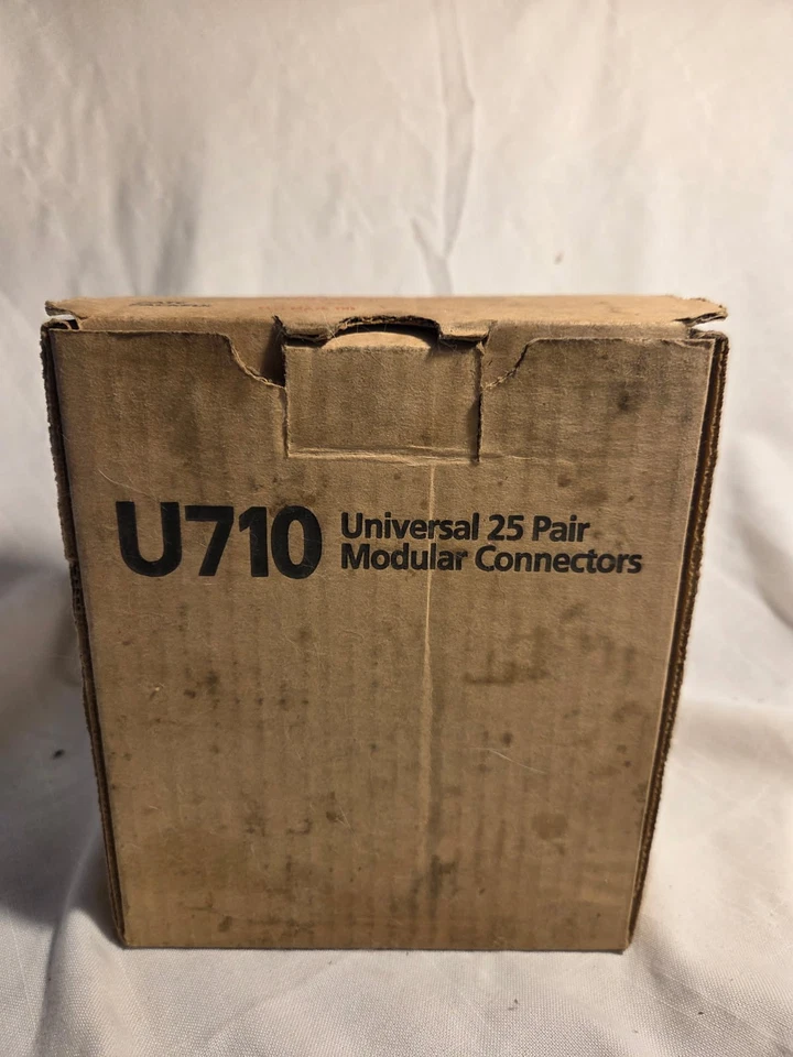 U710 UNIVERSAL 24 PARES CONECTORES MODULARES RELLENOS RECTO/MEDIO TOQUE TAPA SÓLIDA 24 C Foto 2 de 4