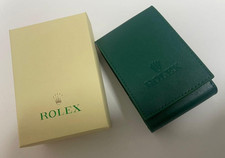 Rolex Watch Leather Travel Case Pouch Authentic Premium Service Center Edition